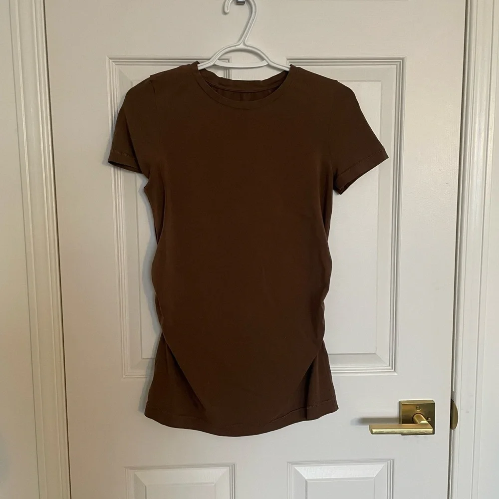 GAP Maternity Brown T-Shirt - Picture 1 of 5